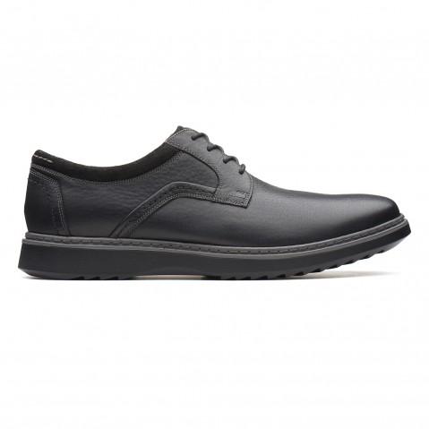 Buy Clarks Un Geo Lace Black Leather for Men Online Clarks Shoes India