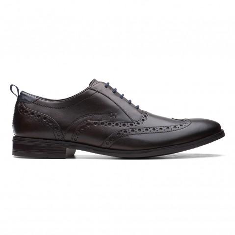 StanfordBrogue Dark Brown Lea