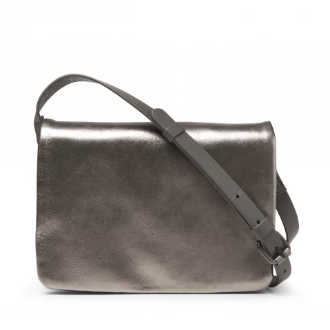 Think Royln | Bar Bag - Pearl Grey Quilted Shoulder and Crossbody Bag