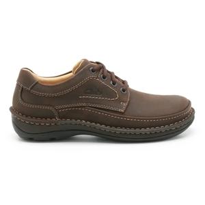 Clarks nature three mahogany leather clearance