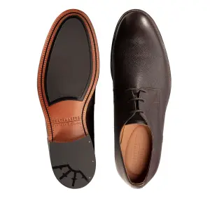 OLIVER CAP DARK BROWN LEA