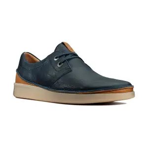 Buy Clarks Oakland Lace Navy Leather for Men Online Clarks Shoes India