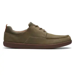 Buy Clarks Un Lisbon Lace Dark Olive Lea for Men Online Clarks Shoes India