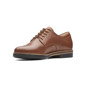 FRIDA DERBY DARK TAN LEA