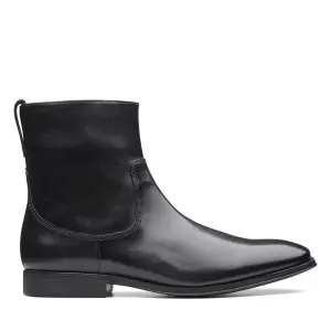 GILMAN ZIP BLACK LEATHER