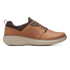 Buy Clarks Un Rise Lo Dark Tan Lea for Men Online Clarks Shoes India