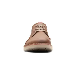 Buy Clarks Vargo Plain Dark Tan Lea for Men Online Clarks Shoes India