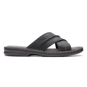 Leather slippers online clarks