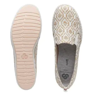 Buy Clarks Step Glow Slip Natural for Women Online Clarks Shoes India