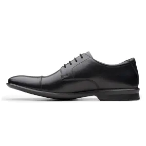 Buy Clarks Bensley Cap Black Leather for Men Online Clarks Shoes India