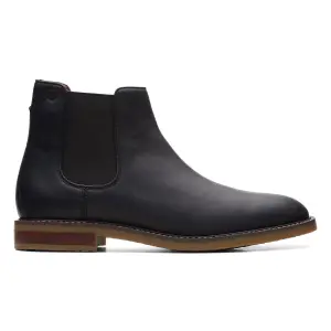 Clarks black chelsea boots store
