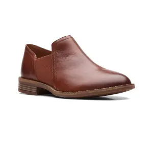 Clarks edenvale page shop dark tan leather