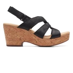 Giselle Beach Black Leather
