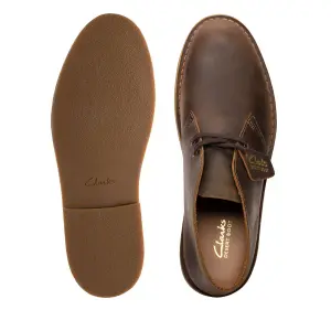 Men's clarks desert boots beeswax leather clearance