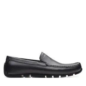 Oswick Plain Black Leather