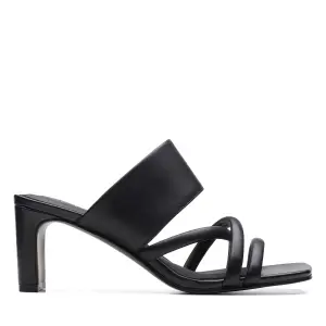Seren65 Mule Black Leather