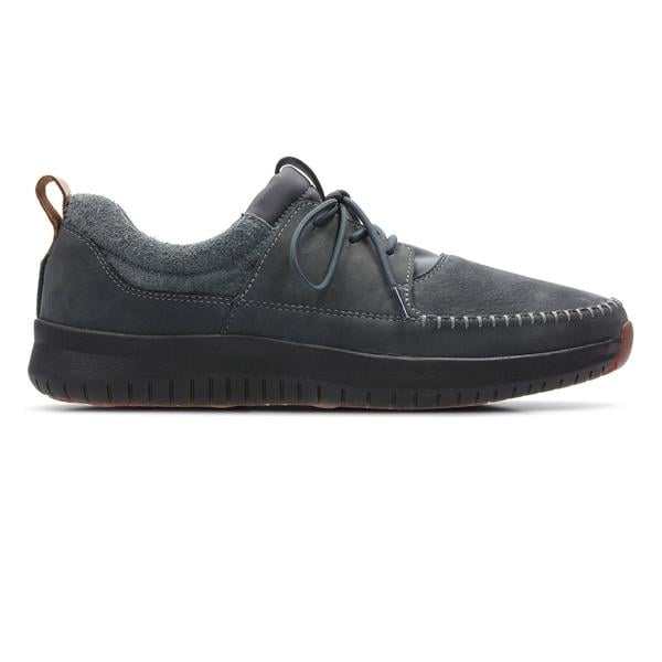 Buy Clarks Aiston Walk Dark Grey Nubuck for Men Online Clarks