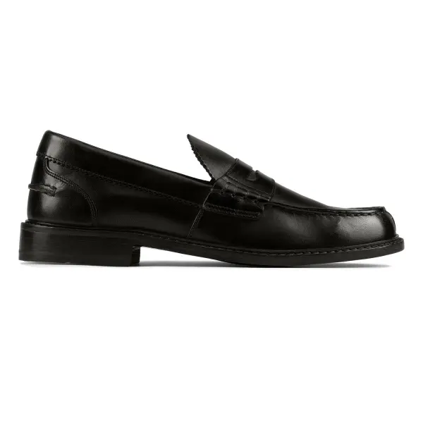 Buy Clarks Oliver Penny Black Leather for Men Online Clarks Shoes India