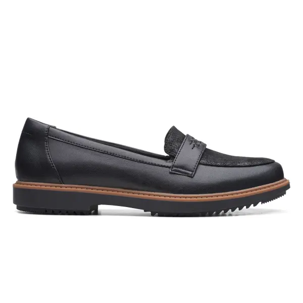 Clarks raise eletta on sale leather womens moccasins