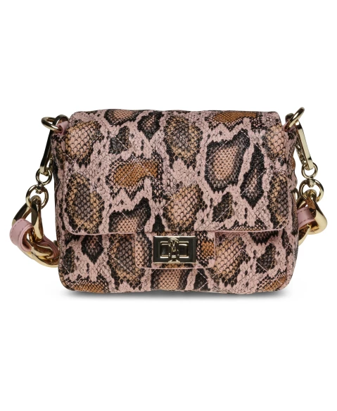 Luxury Snakeskin Crossbody Bag Fashion Pu Shoulder Bag - Temu
