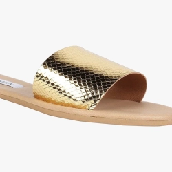 Gold slide online sandals