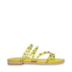 Gold studded flip online flops