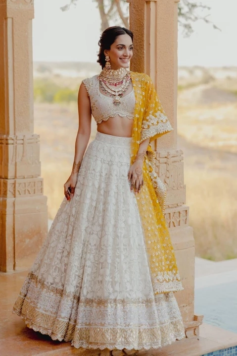 Contemporary Banares Reception Lehenga | Bridal Wear