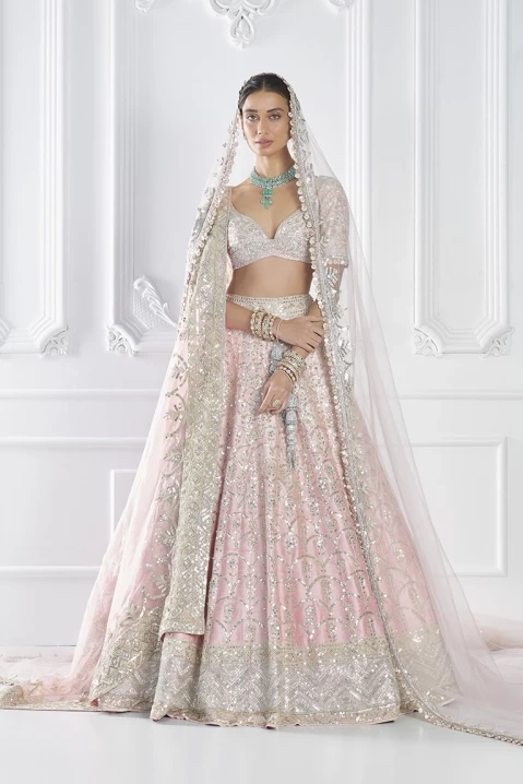 Beautiful ethnic Rani Pink Bridal Lehenga - Noble House Creations