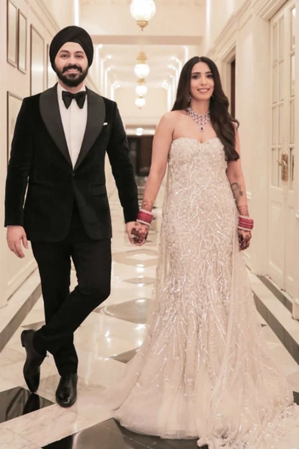 Bride: Pooja Vijan in our Sequins Gown
