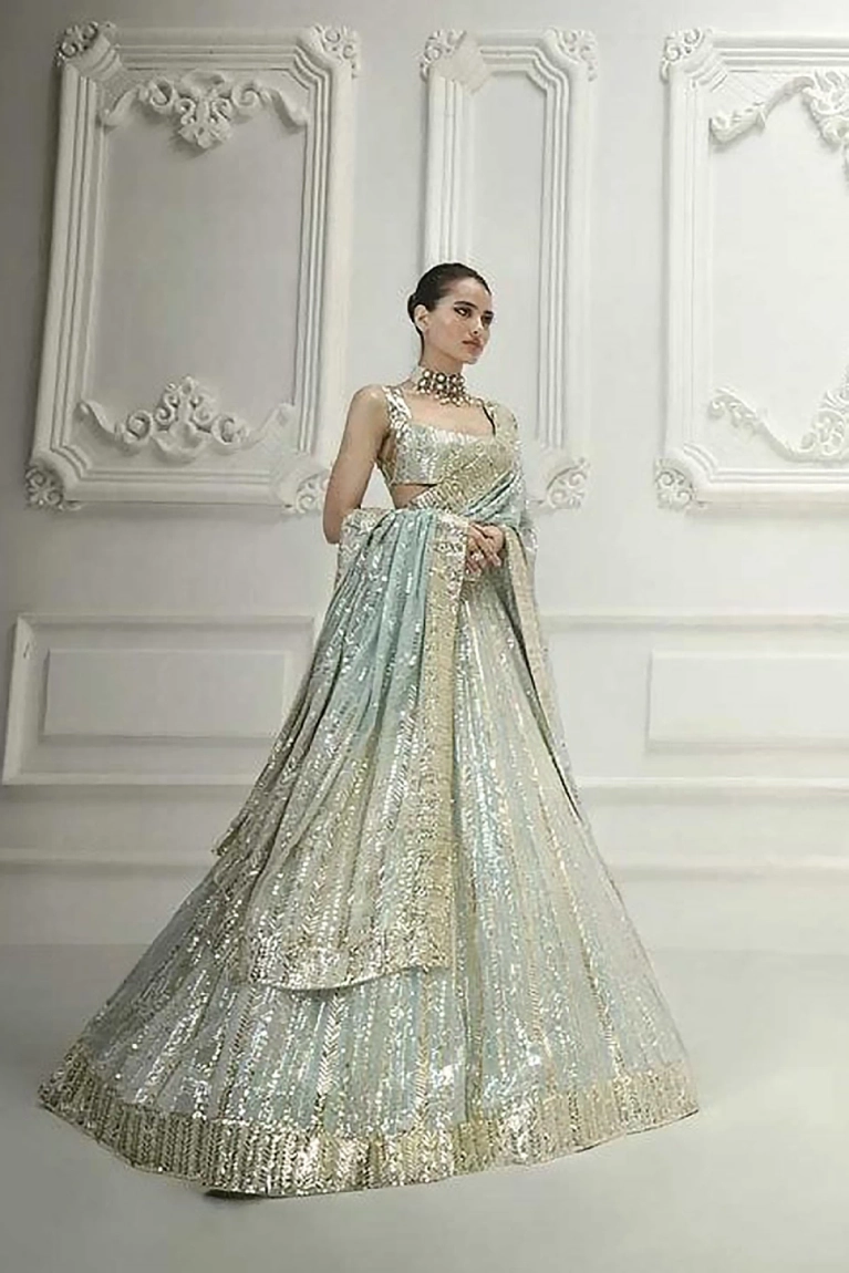 Baby blue lengha sales