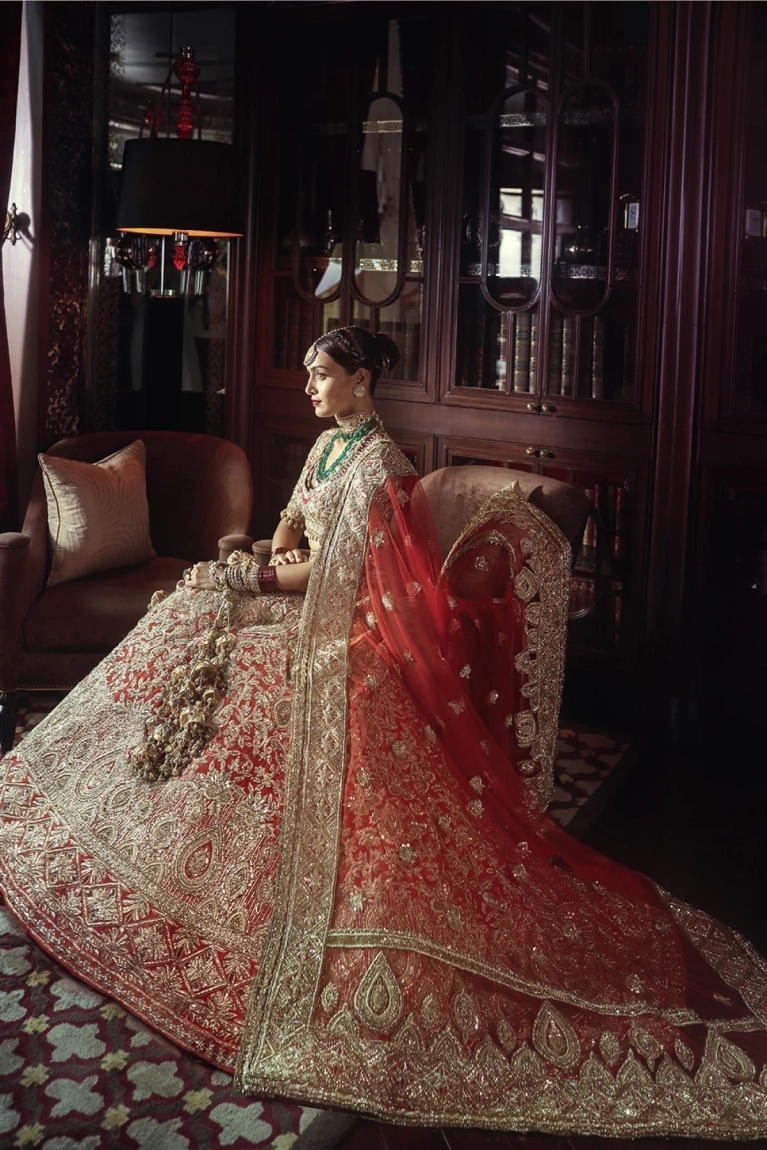 Zardozi bridal lehenga on sale