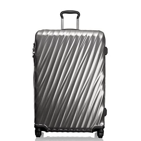 19 Degree Aluminium  Extended Trip Packing Case Checked Luggage Silver