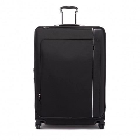 Extended Trip Dual Access 4 Wheeled Packing Case Checked Luggage Black