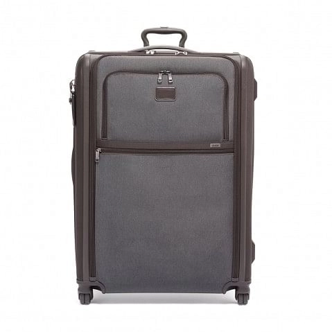 Extended Trip Expandable 4 Wheeled Packing Case Checked Luggage Anthracite