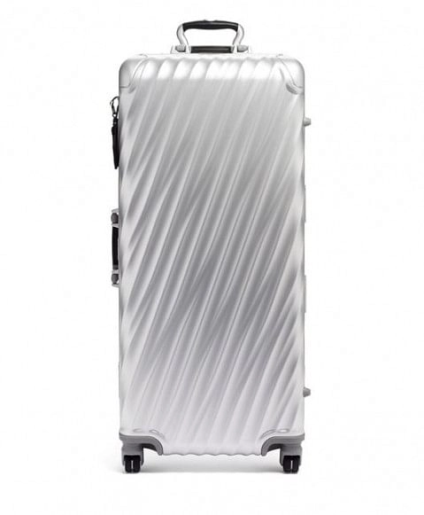 19 Degree Aluminium Rolling Trunk Checked Luggage