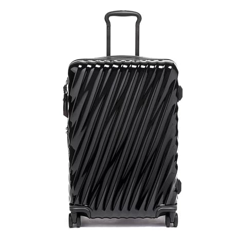 19 Degree Short Trip Expandable 4 Wheeled Packing Case Checked Luggage Black