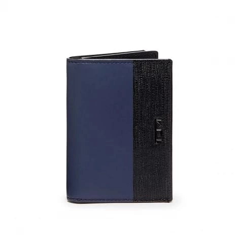 Gusseted Card Case Navy/Black