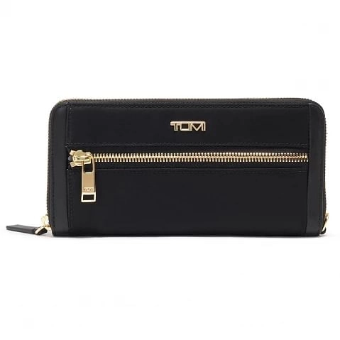 Zip-Around Continental Wallet Black/Gold