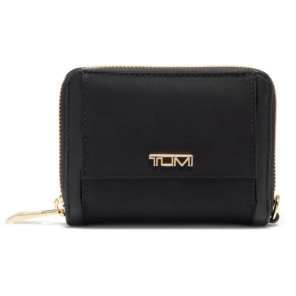 TUMI Double Zip Leather Wallet - Coin - Phone Case - Wristlet Black White |  eBay