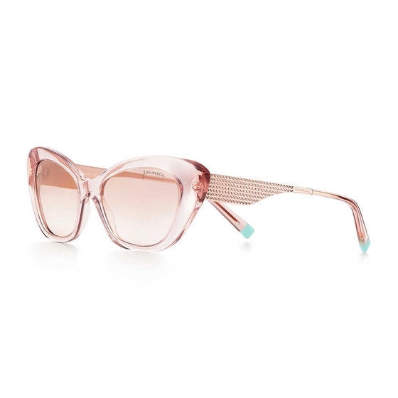 Tiffany & Co Women's Victoria 54mm Cat-eye Sunglasses In Silver Crystal  Light Grey | ModeSens