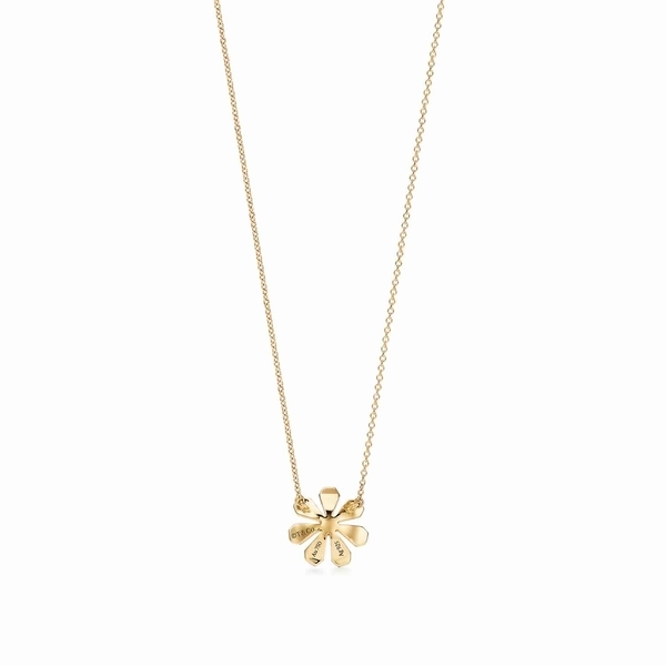 Daisy Pendant in 18k Gold and Sterling Silver