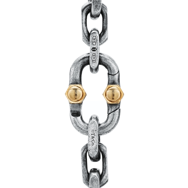 Makers Heritage Edition Wide Chain Bracelet in Sterling Silver and 18k Gold