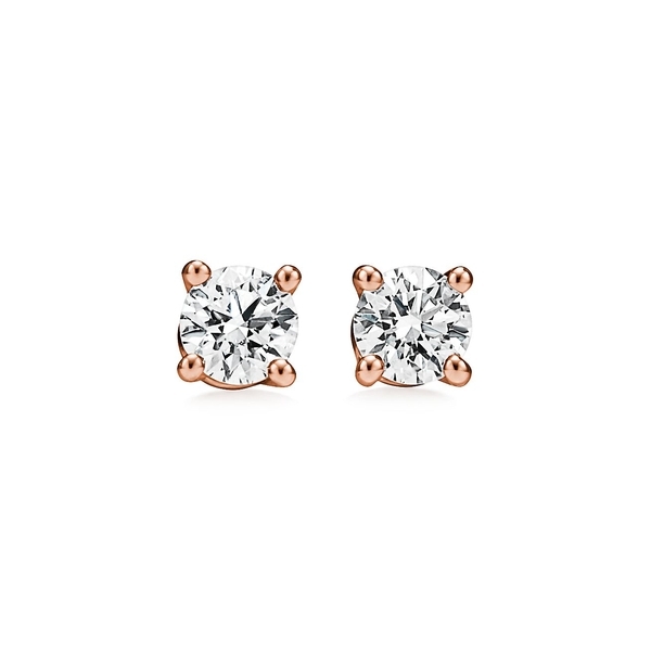 Tiffany Solitaire Diamond Earrings