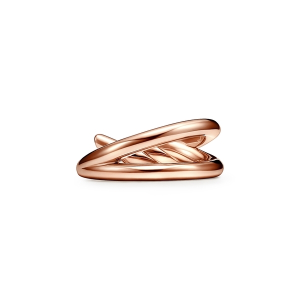 Double Row Ring in Rose Gold