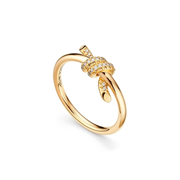 Ring in Yellow Gold with Diamonds