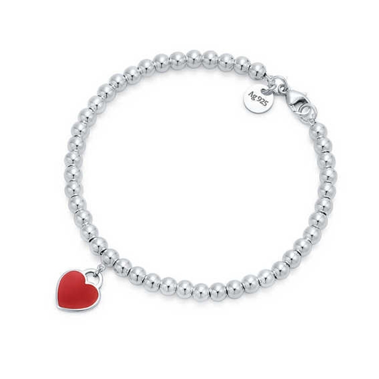Amazon.com: Jewanfix Charm Bracelet for Girls, Stainless Steel Love Heart  Charm Silver Italian Handmade 4mm Bead Ball Strand Chain Bracelet for  Women: Clothing, Shoes & Jewelry