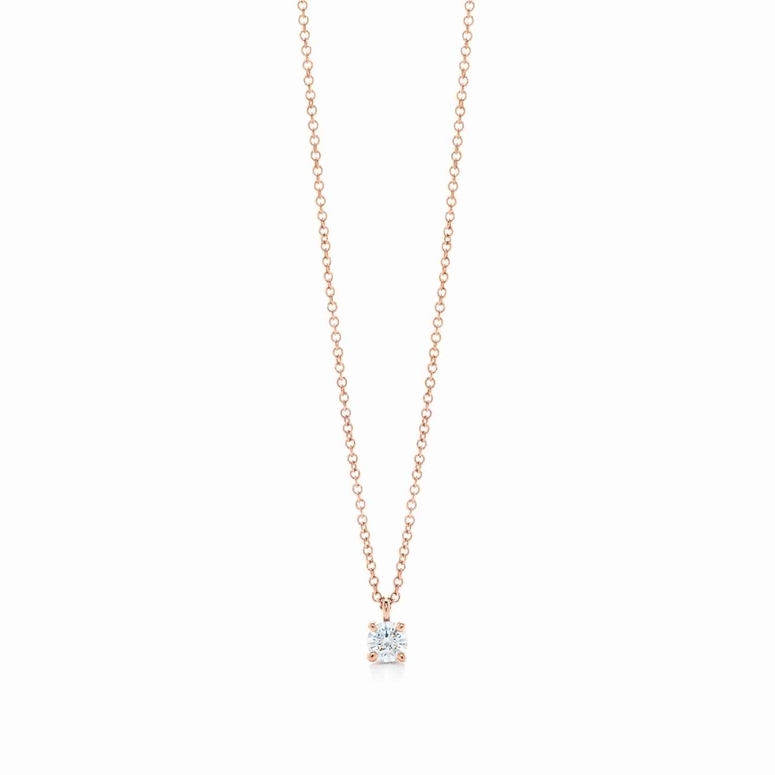Floral Sparkle Diamond Necklace in 18kt Rose Gold Jewellery