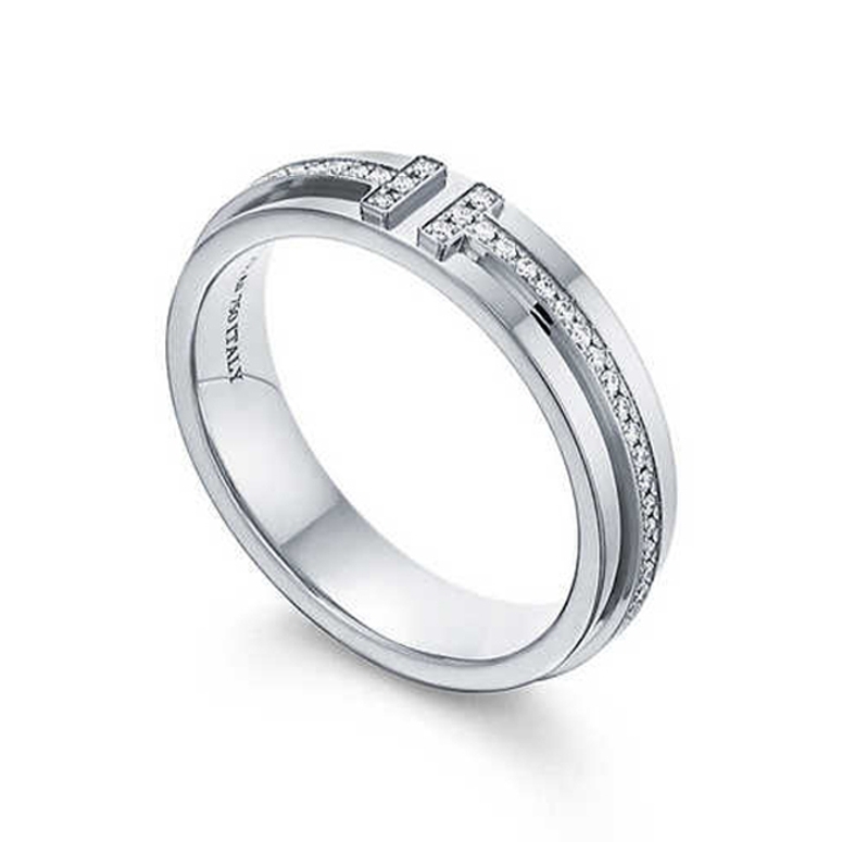 Tiffany & Co. T Two 18K White Gold Ring – QUEEN MAY