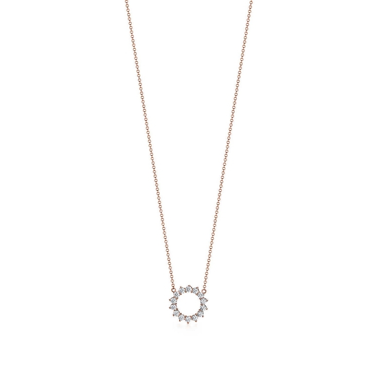 Diamond Double Circle Necklace - 995F0FEADTSNKWG – Feldsteins Jewelers