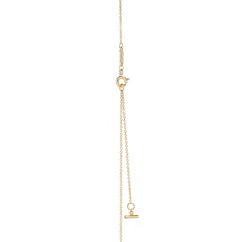 14K White Gold Curved Bypass Bar Diamond Necklace | Joseph's Jewelry